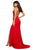 Sherri Hill - 53156 Sleeveless Satin Mermaid Dress In Red