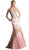 Cinderella Divine - Sleeveless Gilt Lace Appliqued Mermaid Gown