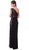 Asymmetric Lace Sheath Evening Dress