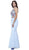 Two Piece Embroidered Mermaid Dress