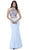 Two Piece Embroidered Mermaid Dress
