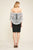 Tadashi Shoji - Lace Embroidered Illusion Cocktail Dress In Black and White