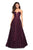 La Femme - 27284 Sweetheart Lace Organza Ballgown In Purple