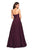 La Femme - 27284 Sweetheart Lace Organza Ballgown In Purple