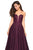 La Femme - 27284 Sweetheart Lace Organza Ballgown In Purple