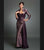 Daymor Couture - Floral Sweetheart Sheath Dress 120 in Purple