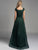 Lara Dresses - Embellished Square A-Line Evening Gown 33233, Green