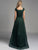 Lara Dresses - Embellished Square A-Line Evening Gown 33233, Green