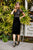 Tadashi Shoji - Lace Embroidered Cocktail Dress In Black and Neutral