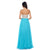 Decode 1.8 - Multi-Layered Chiffon Sweetheart Gown 182502 in Blue and Neutral