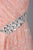 Decode 1.8 - 181963 Bejeweled V-neck Sheath Dress in Pink and Silver