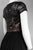 Decode 1.8 - 182481D Illusion Bateau Chiffon A-line Dress in Black and Neutral