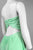 Decode 1.8 - Crystal Stone Embellished Chiffon Gown 182556 in Green