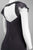 Decode 1.8 - 182648 Beaded Ruched Twisted Chiffon Dress in Gray