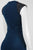 Decode 1.8 - Cap Sleeves V Neck Long Dress 183233 in Blue