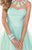Tarik Ediz - Jewel Accented Short Sweetheart Dress 90357 in Green