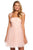 Sherri Hill - 53077 Beaded Tulle Short A-line Dress In Pink
