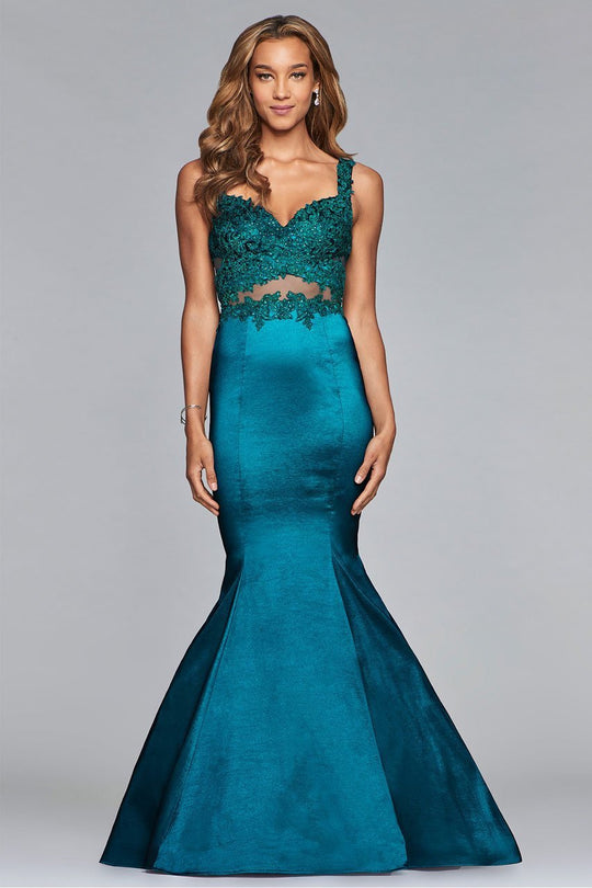 10081 Lace Sweetheart Mermaid Gown