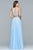 s10061 Beaded Two-Piece Chiffon A-line Gown