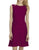 Donna Morgan  - D3542M Sleeveless Popover Chiffon Dress in Red and Purple