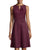 Donna Ricco - Striped Sleeveless A-Line Short Dress 8263176M in Black, Pink