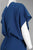 Donna Morgan - D2822M Kimono Sleeves Zip Front Chiffon Jumpsuit in Blue