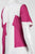 Donna Morgan - D4295M High Low Charmeuse Geo Print Dress in Pink and Multi-Color