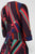 Donna Morgan - D4546P Jewel Neck Color Block Scuba Dress in Red and Multi-Color