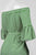 Donna Morgan - D5259M  Striped Off Shoulder Bell Sleeve Dress in Red and White in Green and White