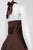 Donna Ricco - 8578416M Silk Halter Flutter Dress in Brown
