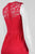 Donna Ricco - DR20117 Illusion Lace A-Line Dress in Pink