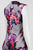 Donna Ricco - DR21010 V-Neck Floral Sheath Dress in Pink and Multi-Color