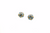 Blue Topaz Origami Sphere Ball Earrings in 18K Yellow Gold