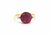 Blue Topaz and White Topaz Ring In 18K Yellow Gold