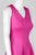 Donna Ricco - DR30919 Sleeveless V Neck Crochet Hem Scuba Dress in Pink