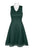 Donna Ricco - DR50487 V Neck Sleeveless Cocktail Dress with Lace Hem In Green