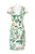Donna Ricco - DR50592 Floral Print V-neck Sheath Dress In White and Multi-Color