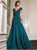 Marsoni By Colors - M251 Gathered V Neck Off Shoulder A-Line Gown