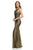 Lenovia - 5193 Metallic Fitted Jewel Mermaid Evening Gown In Black and Gold
