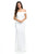 Lenovia - 5194 Off Shoulder Mermaid Long Formal Dress with Train In White