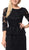 Lenovia - 5185 Quarter Length Sheer Rose Lace Peplum Dress