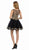 Lenovia - 8101 Gold Embroidered Applique Illusion Neckline Cocktail Dress