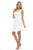 Lenovia - 8120 Illusion Jewel Ballerina Cocktail Dress In White