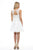 Lenovia - 8120 Illusion Jewel Ballerina Cocktail Dress In White