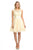 Lenovia - 8120 Illusion Jewel Ballerina Cocktail Dress In Neutral