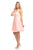 Lenovia - 8120 Illusion Jewel Ballerina Cocktail Dress In Pink