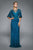 Tadashi Shoji - Lace V-neck Sheath Dress In Blue and Green