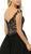 Nox Anabel - E166 Beaded Deep Off-Shoulder Ballgown In Black