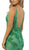 Nox Anabel - E185 Sleeveless V Neck Beaded Lace Tulle Mermaid Gown In Green
