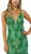 Nox Anabel - E185 Sleeveless V Neck Beaded Lace Tulle Mermaid Gown In Green